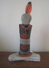 Hand Crafted Tribal Doll - Grey Ice - Dolls by Artist Valade - Tribal Visions